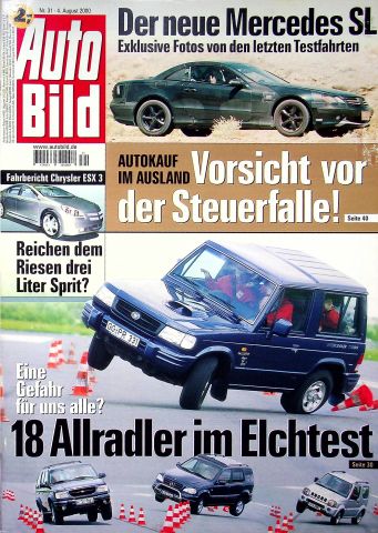 Deckblatt Auto Bild (31/2000)